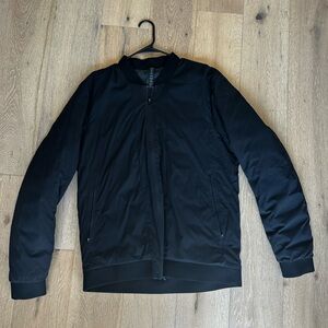 Lululemon Men's Black Bomber Windbreaker Jacket